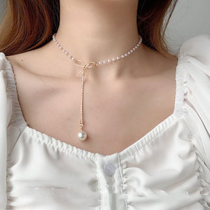 Pearl Necklace Women"s Fashion Cool Wind