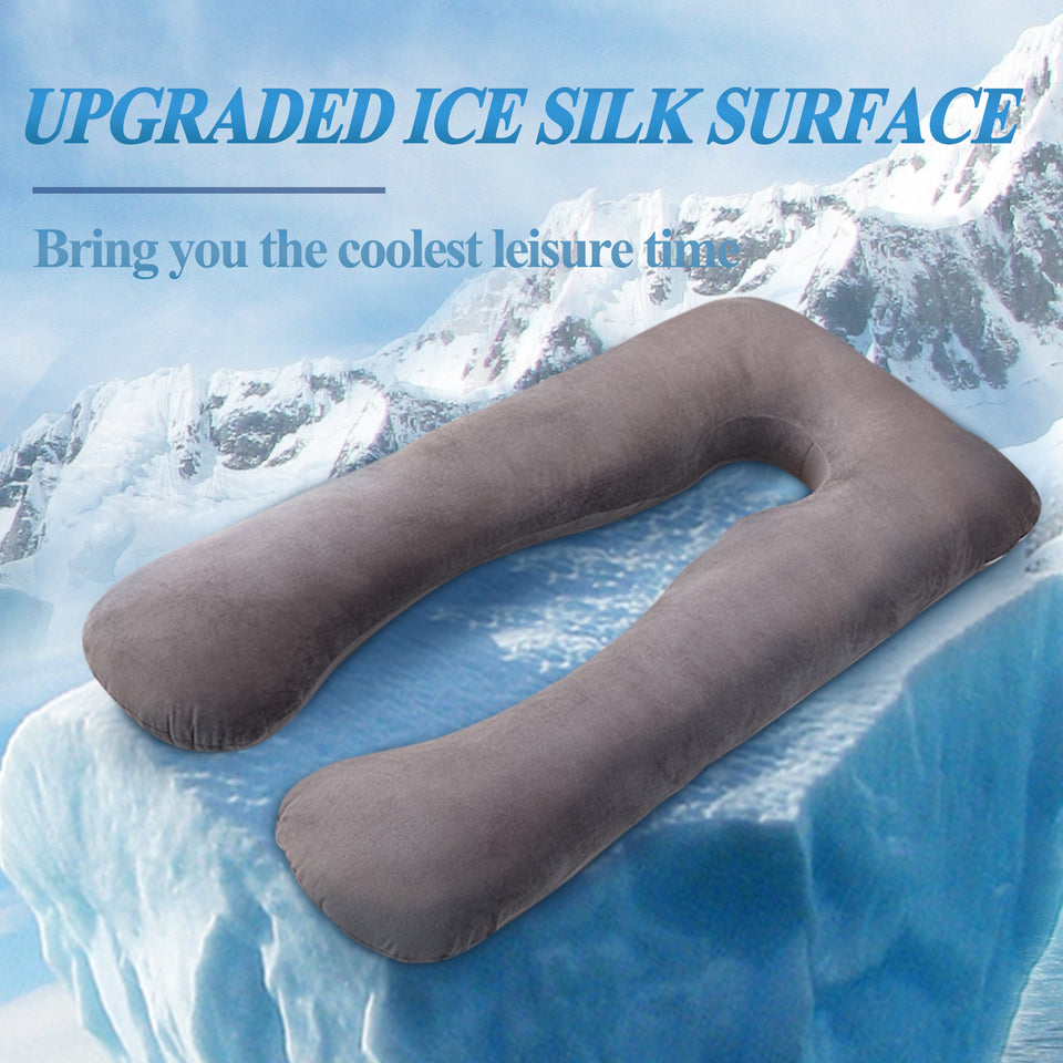 Pregnant Women U Shape Maternity Pillows Pregnancy Ice Silk