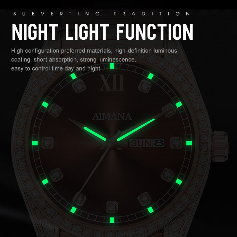 Diamond Disc Quartz Women's Watch