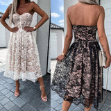 Off Shoulder Bra Lace Dress For Women