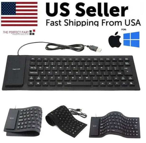 Waterproof Foldable Silicone Keyboard