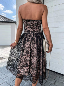 Off Shoulder Bra Lace Dress For Women